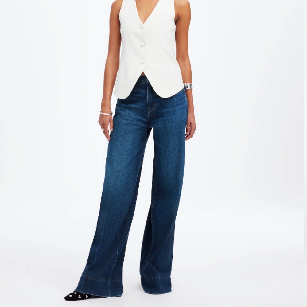 Madewell Blue Flare & Wide Leg Jeans